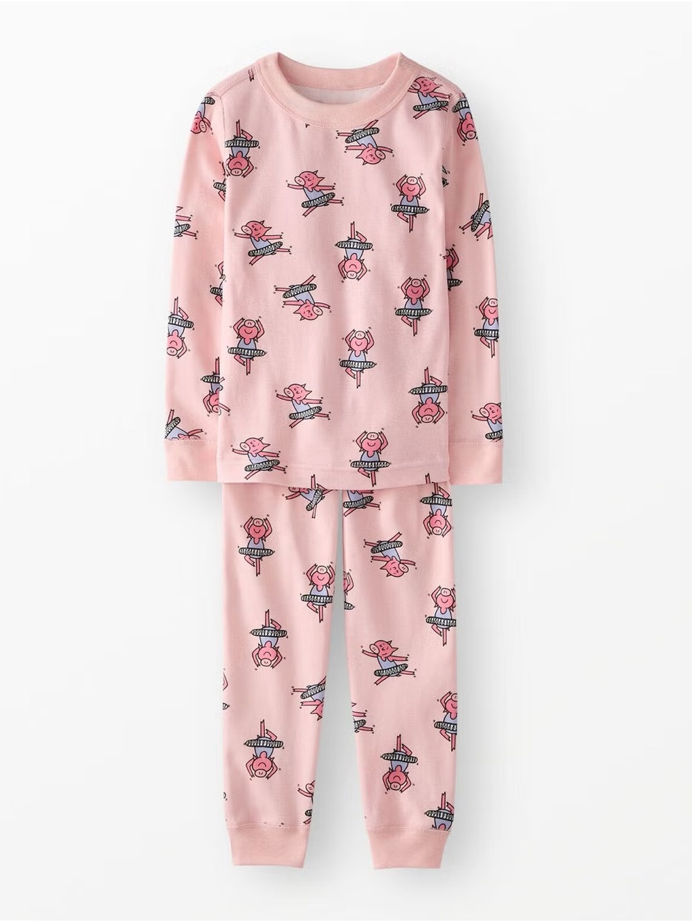 Hanna Andersson Elephant & Piggie Ballet HannaJams™ Pajama Set – Size 14/16 - Picture 3 of 3